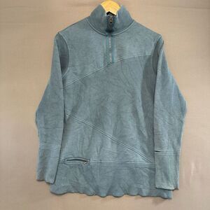 Columbia Women’s Blue 1/4 Zip Up Pullover Sweater size Large Omni-Shield